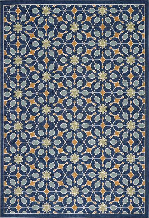 Nourison Caribbean CRB07 Navy Area Rug