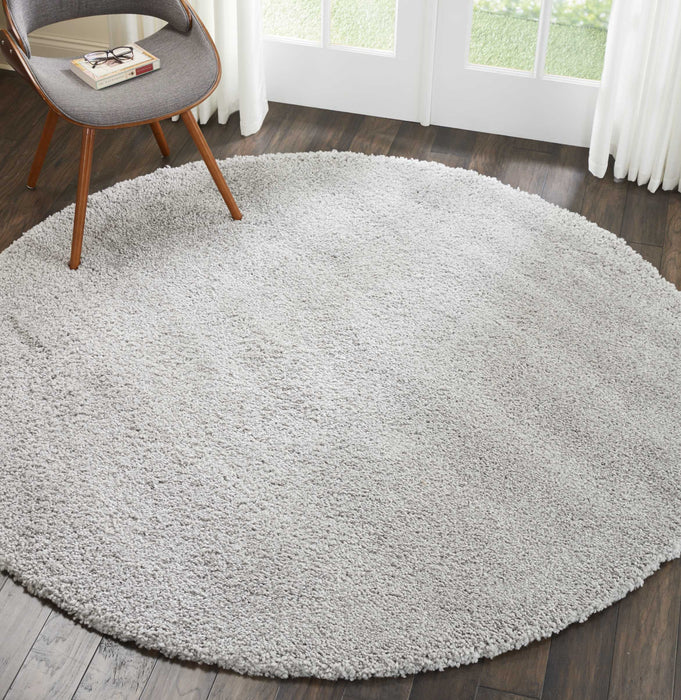 Nourison Malibu Shag MSG01 Silver Grey Area Rug