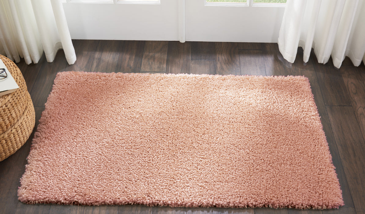 Nourison Malibu Shag MSG01 Blush Area Rug