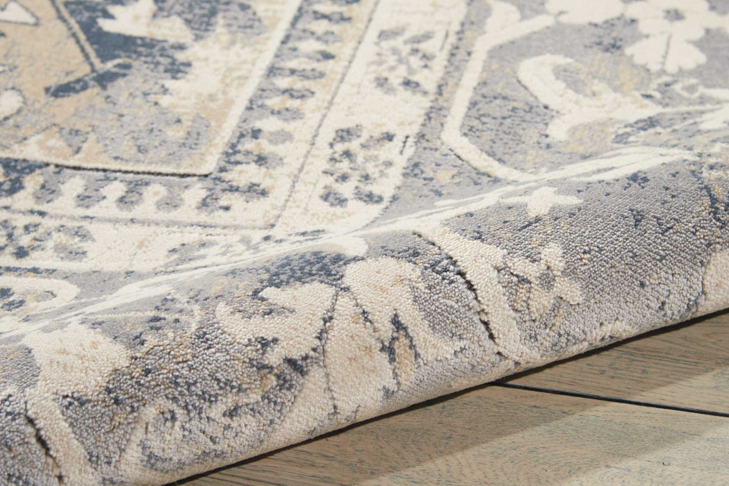 Nourison Malta MAI05 Ivory/Blue Area Rug