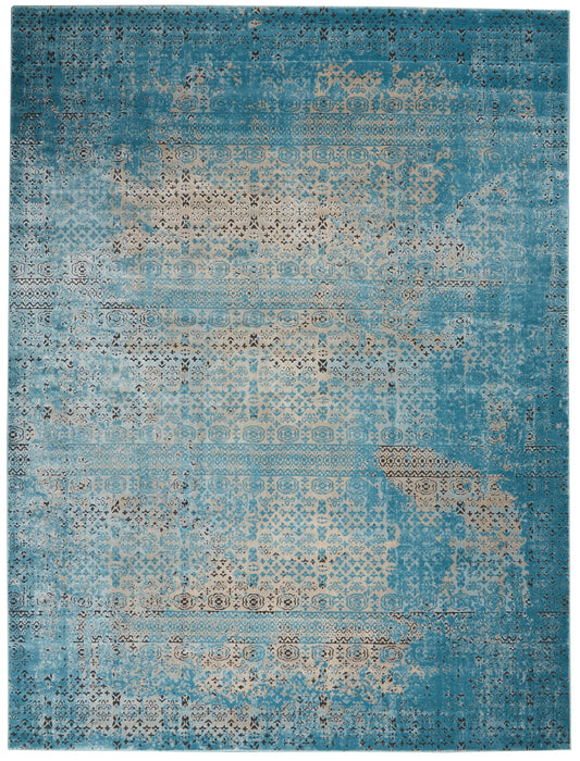 Nourison Karma KRM01 Blue Area Rug