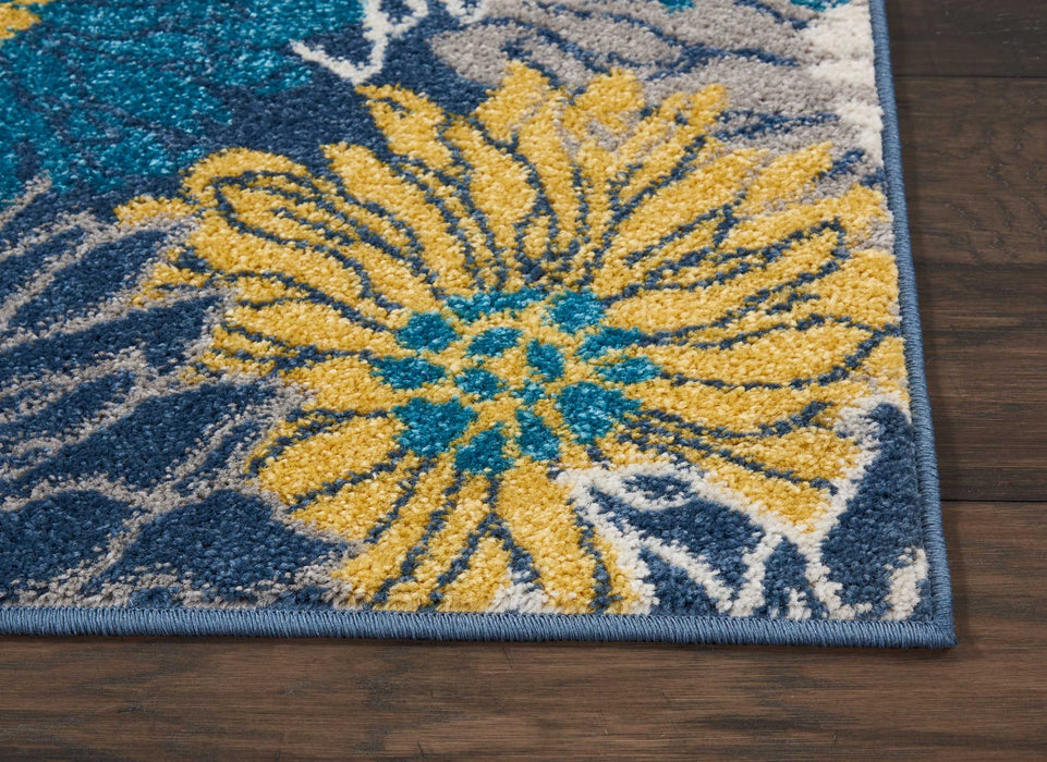 Nourison Passion PSN17 Blue Area Rug