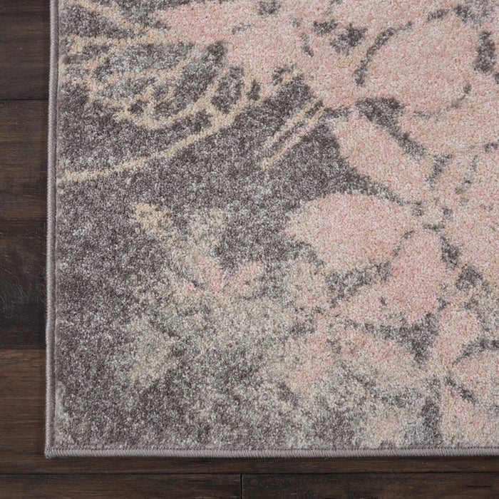 Nourison Tranquil TRA08 Grey/Pink Area Rug