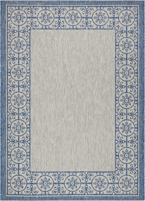 Nourison Garden Party GRD03 Ivory/Blue Area Rug