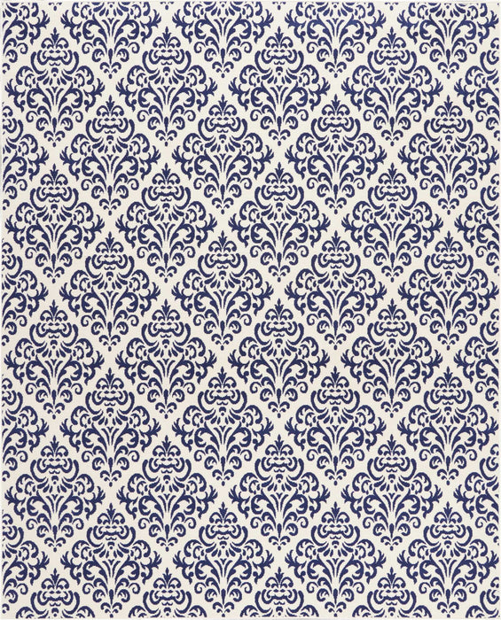 Nourison Grafix GRF06 White/Blue Area Rug