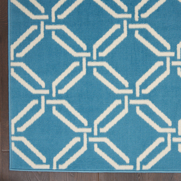 Nourison Jubilant JUB17 Blue Area Rug