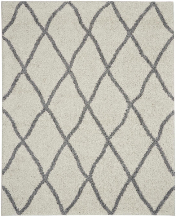 Nourison Shangri-La SHI02 Ivory/Light Grey Area Rug